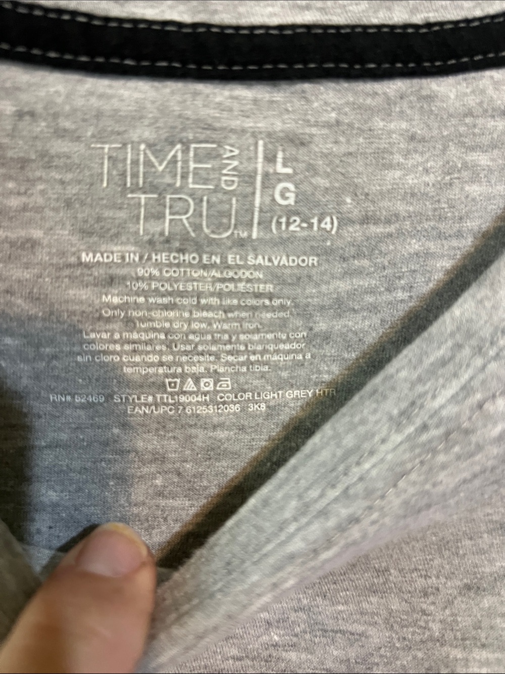 #DamnItWendy! Time and Tru Gray Tshirt - Picture 2 of 2